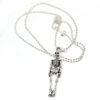 skeleton jewelry silver necklace