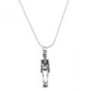 skeleton jewelry silver necklace